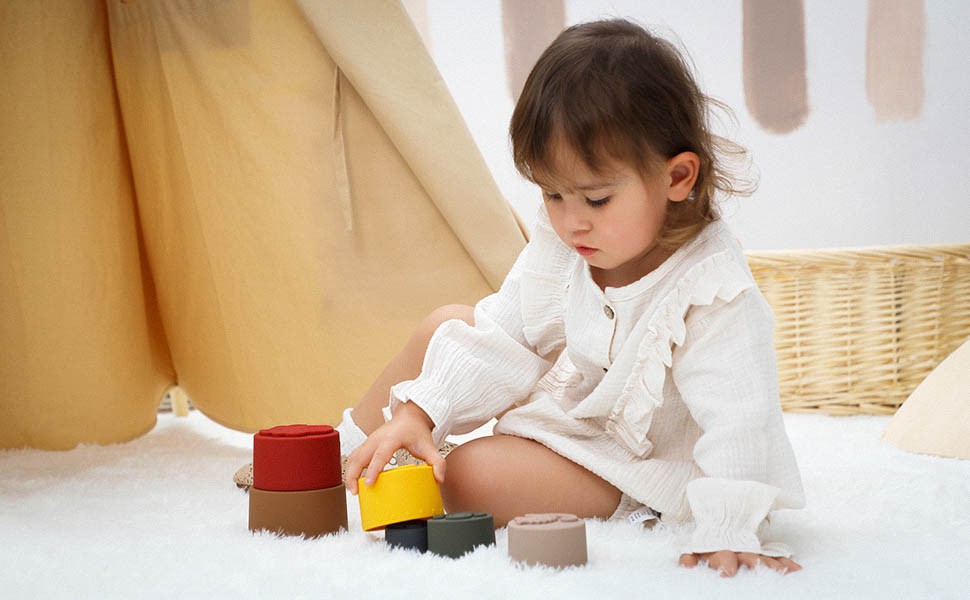 silicone stacking toy silicone stacking toy