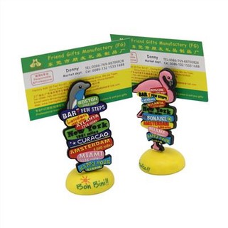 Suport de clip de nota de PVC suau amb forma d'animal 3D
